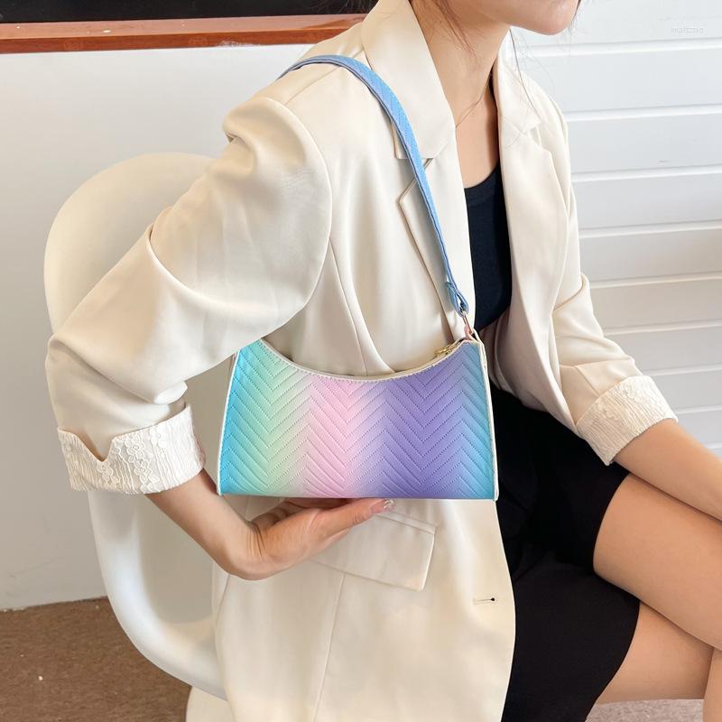 

Evening Bags CIKER Casual Simple Gradient Bag Ladies Summer Fashion Trend One Shoulder Underarm Handbag For Teenager, Three