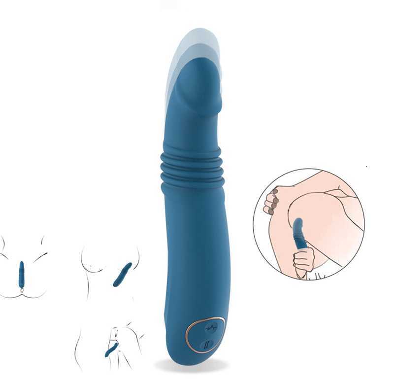 sex toy massager New multi frequency swing stick automatic telescopic vibrating av female masturbation stimulation massage-image-829994353