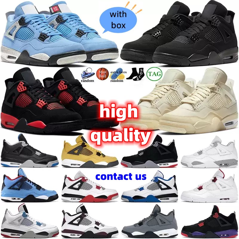 

2022 new women basketball shoes 4 4s Red Thunder Sail Black Cat White Oreo Pure Money Infrared Zen Master Metallic Purple Cool Grey Cactus