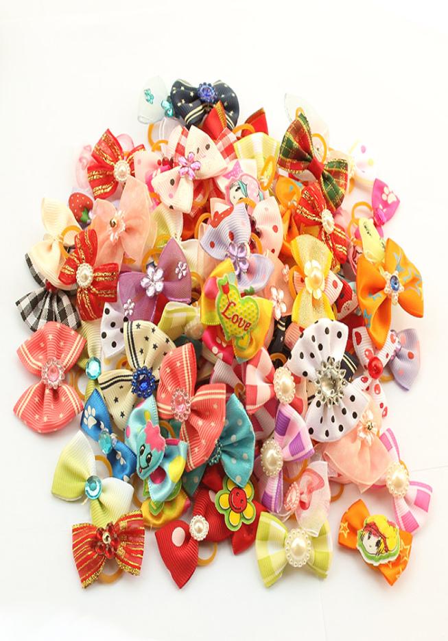 

Most Cute Armi store Handmade Dog Bow Hair Little Flower Bows For Dogs 11021 Pet Grooming Accessories Products 50 PcsLot6659618, Mix color