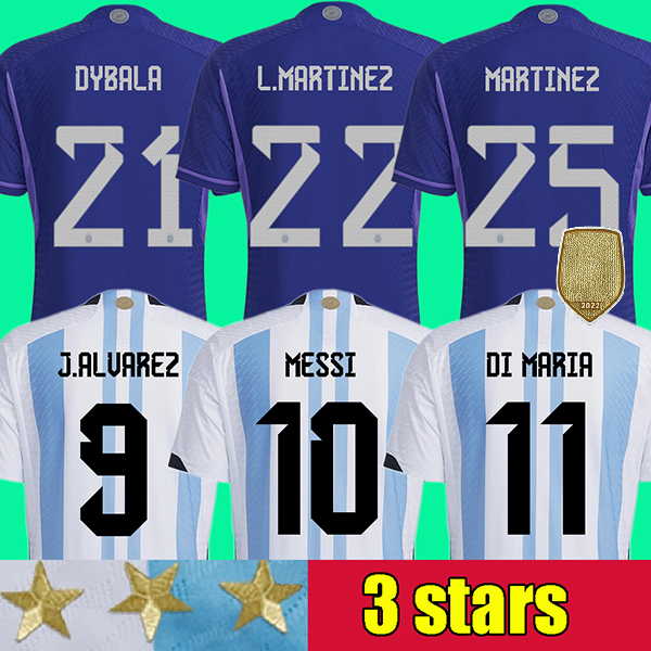 

soccer Jerseys 22 23 J.ALVAREZ DYBALA DI MARIA MARTINEZ MARADONA football shirt Men kids kits fans player version, 2022 home