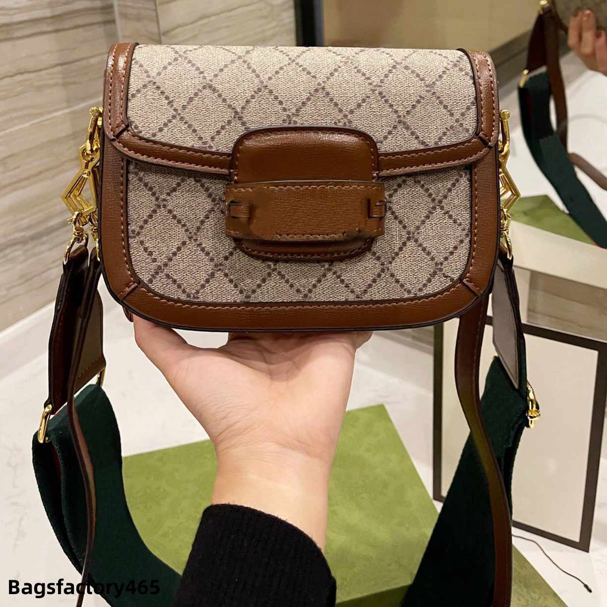 

Saddlees Bag Crossbody Luxury Designer Brand Fashion Shoulder Bags Handbags High Quality Women Letter Purse Phone Bag Wallet Metallic, Brown