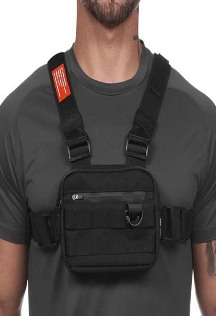 

Men HipHop Chest Bag Outdoor Oxford Tactical Backpack Streetwear Vest Chest Rig Bags Men Reflective Waistcoat Utility Strap Chest9629955