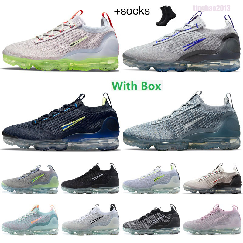 

Fly Knit 2021 FK-2020 Running Shoes Mens Womens Sports Sneakers Dark Grey ALL Black Speckled White Stone Blue Pure Platinum Team Red Light Dew Flynit Trainers With Box, Color 14