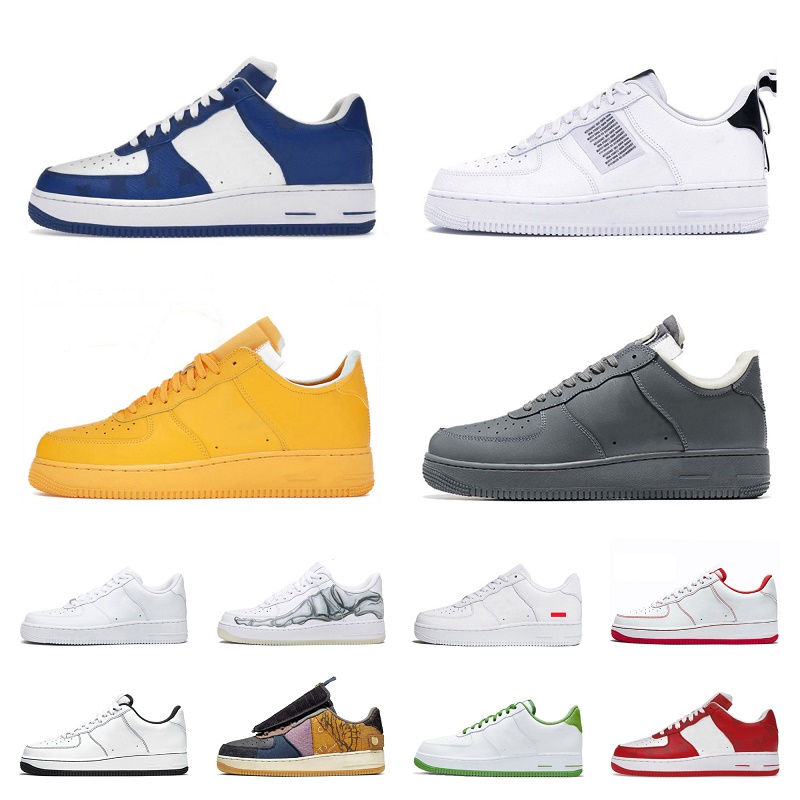 

1 2023 Arrival One Casual Shoes for Men Women Virgil Ablohs Black Mca Cactus Jack Skeleton Purple Shadow Wheat Raiders Forces Low Trainers Designer Sneakers Outdoor, E014