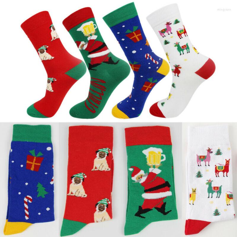 

Men's Socks Women Men Christmas Comfortable Thermal Cotton Sock Short Warm Xmas