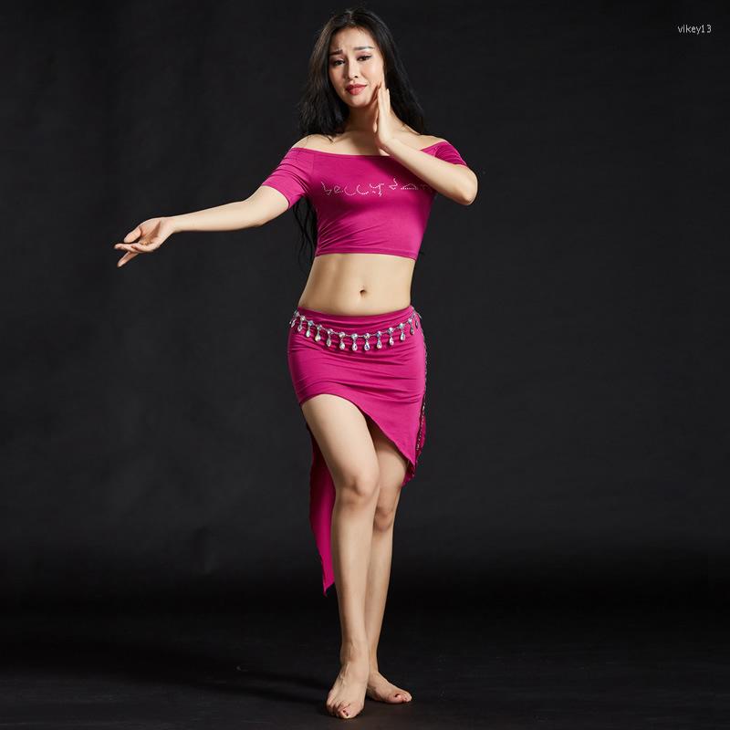 

Stage Wear Womens Modal Belly Dance Costume Oriental Dancing Dancewear Top Skirt Training Clothing Performance Yoga Suit 8 Colors