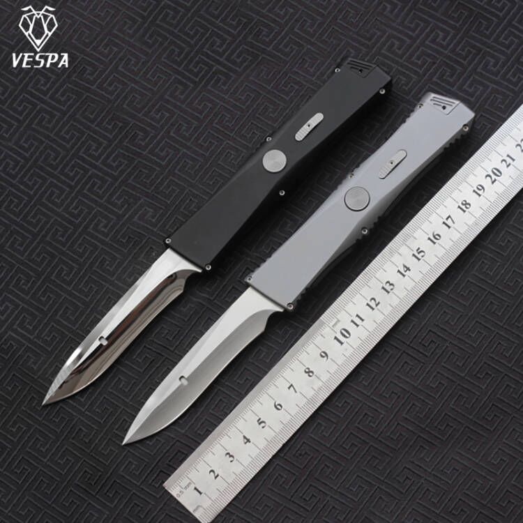 

VESPA Blade M390 Mirror and sanding Handle TC21 titanium alloy quality Knife Outdoor camping survival knives EDC tools