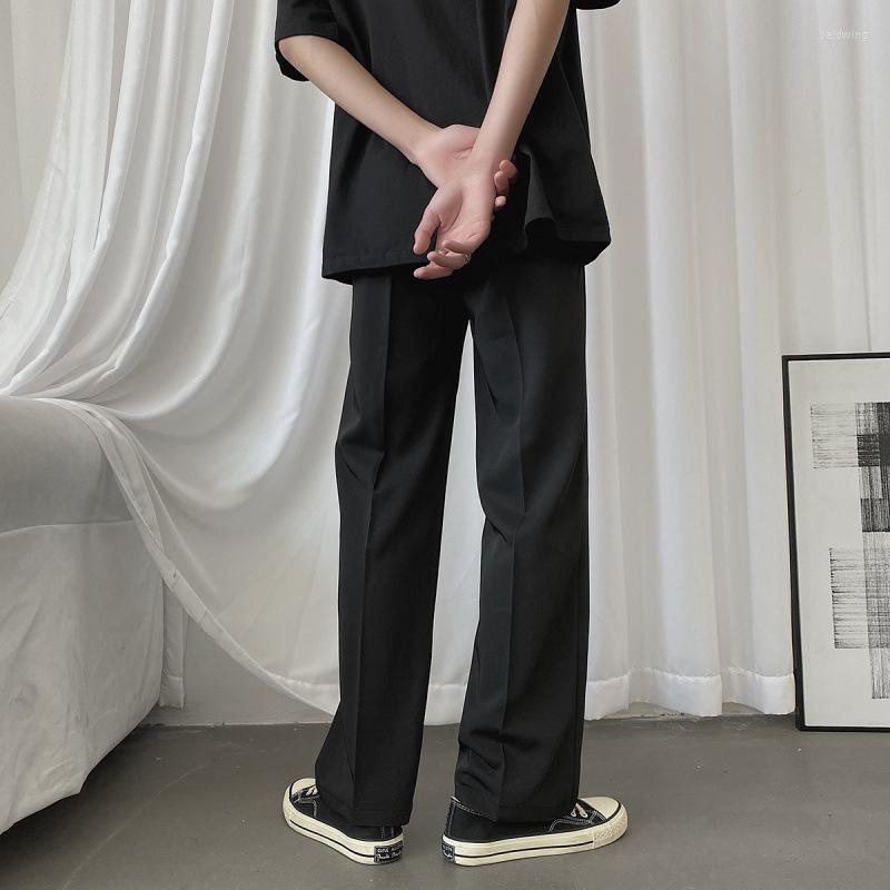 

Men' Suits The Spring And Autumn Period Loose Trousers For Men Women 2022 Straight Slacks, Black