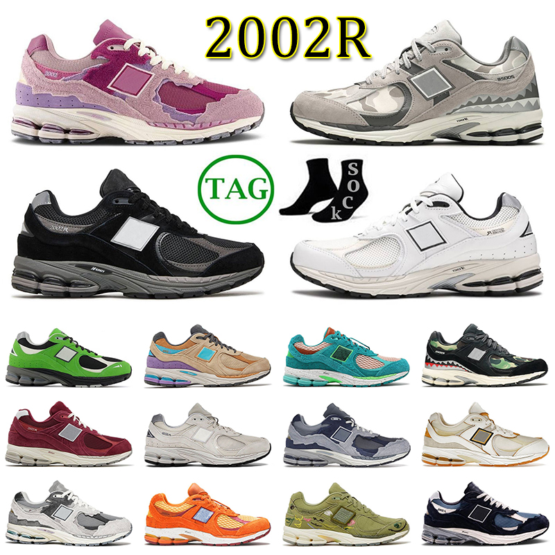 

Designer 2002R Athletic Sneakers Casual Shoes Platform BB2002R Protection Pack Pink Rain Cloud Black White 2002 R Sports Vintage Jogging Walking 36-45, C11 protection pack phantom 36-45