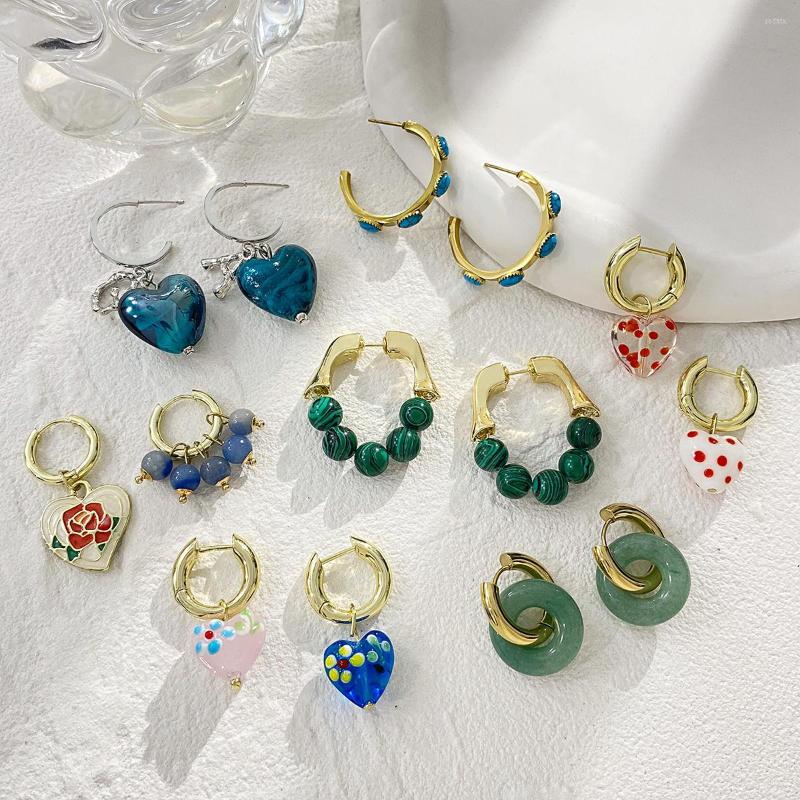 

Hoop Earrings Flashbuy Trendy Boho For Women 2022 Charm Enamel Geometry Earring Girls Party Jewelry Accesso