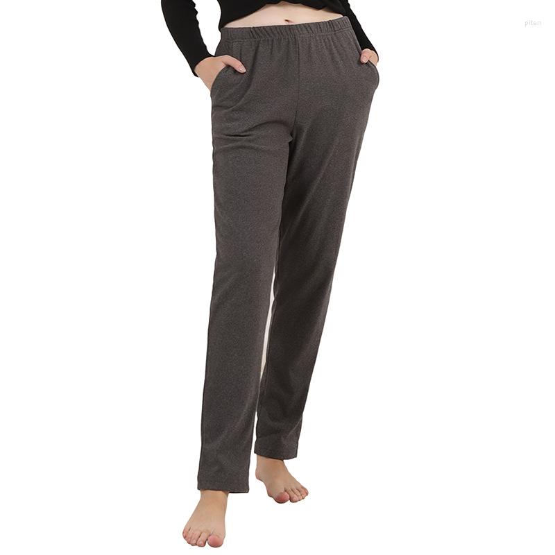 

Women's Sleepwear Cotton Velvet Pajama Pants Women Autumn Winter Home Clothes Oversize Elastic Waist Warm Bottoms Casual Loose, Green