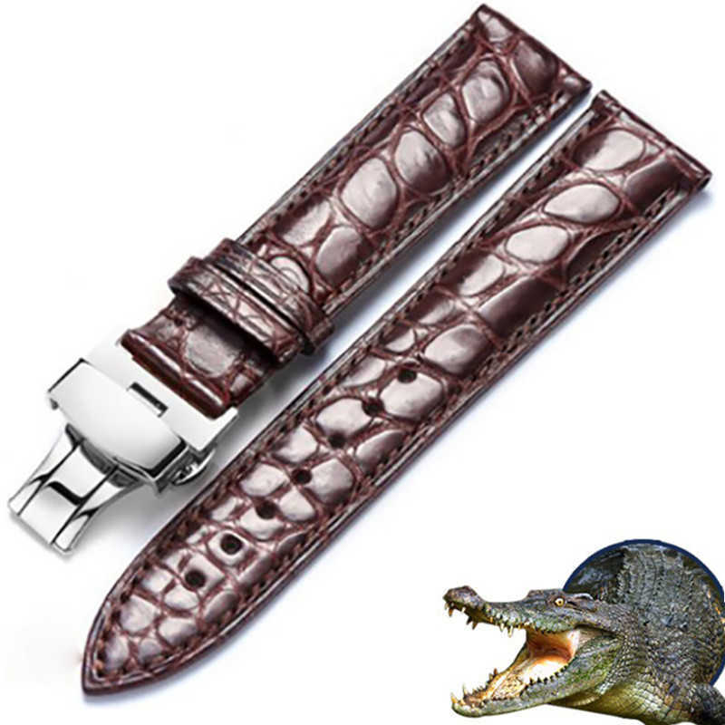 

Watch Bands Real Alligator Strap Genuine Leather For Men Or Women Accessories 12 - 24mm T221213