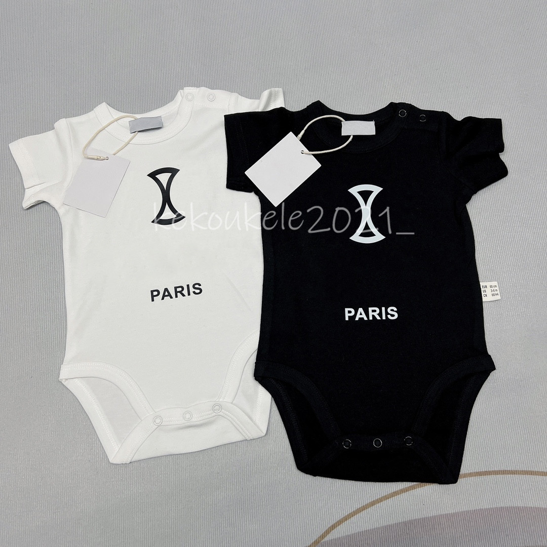 

Summer Rompers for Baby Brand 100% Cotton Jumpsuits Newborn Girl Boys Clothing 0-24M, White