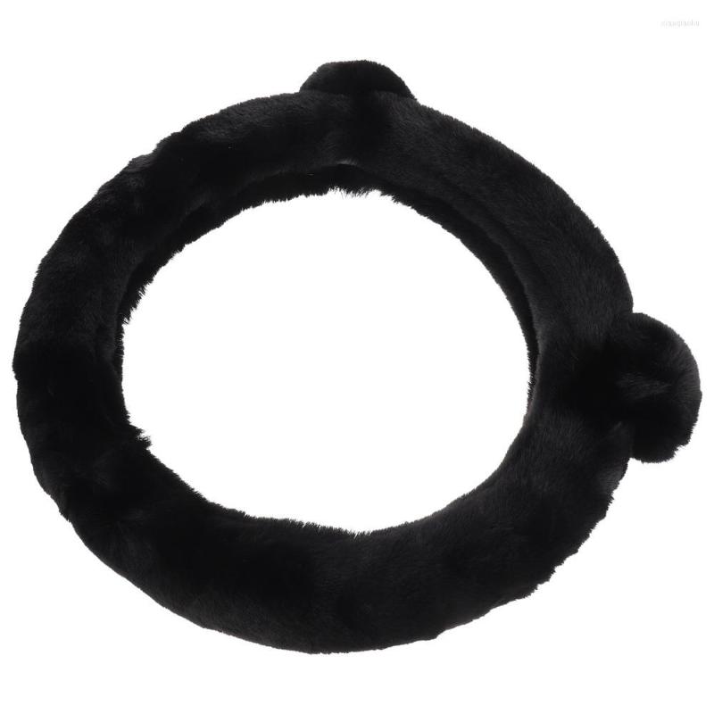

Steering Wheel Covers 1Pc Fluffy Auto Protective Cover Automobile Sleeve