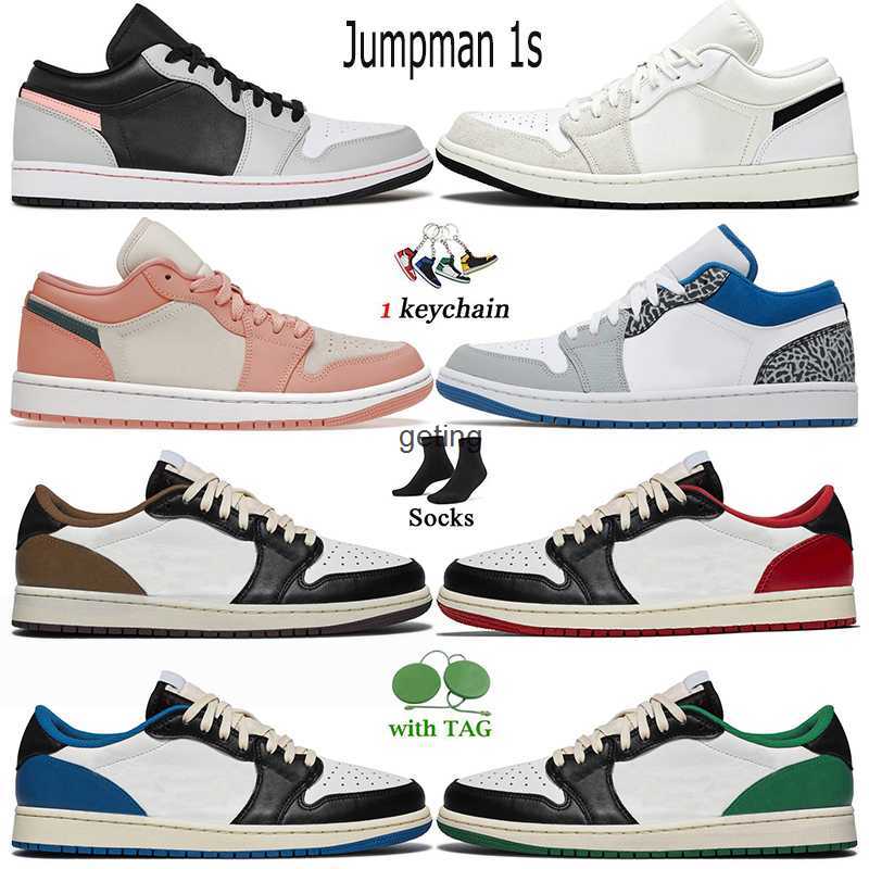 

Big Size Top Fashion Jumpman 1 Low Basketball Shoes Fpr Women Mens Cactus Jack 1s Dark Mocha Green Light Madder Root Grey Fog Astrograbber, B16 mighty 36-46