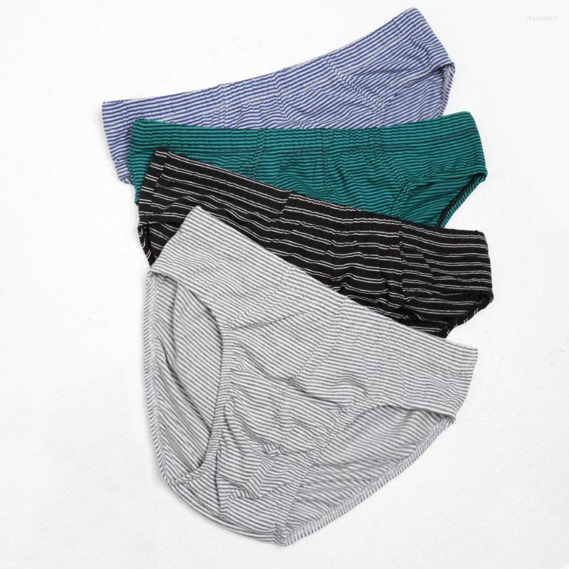 

Underpants Comsoft 95% Cotton Men' Underwear Fashion Stripes Briefs Factory Sale Comfortable Panties -XXL, White