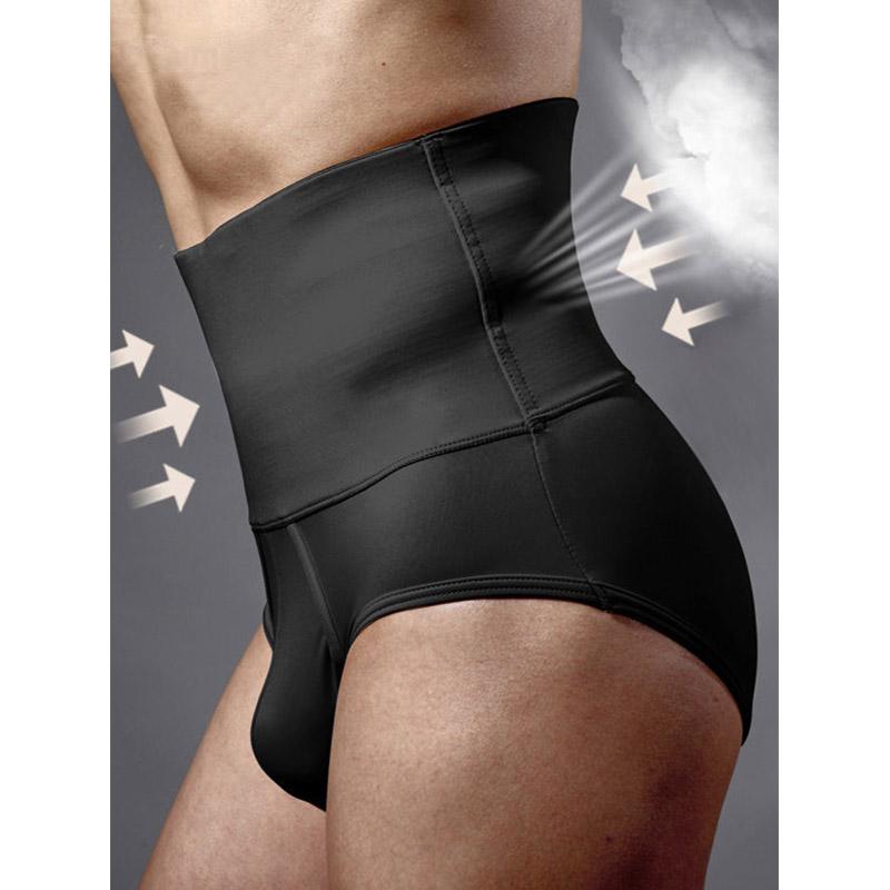 

Men' Body Shapers Black Mens Underwear Briefs Tummy Control Bottom High Waist Shapewear Shaping Panties Shaper For Men