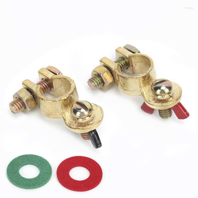

Car Washer Battery Terminal Positive Negative Connector Thickened Brass For Truck Boat