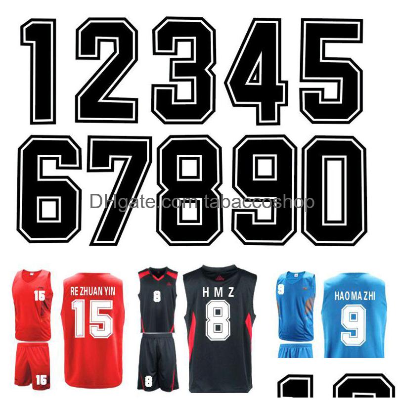 

Other Home Textile Notions Iron On Numbers Sports T Shirt Heat Transfer Stickers 0 To 9 Jersey Number Diy For Football Team Uniform Dhyti, See pic