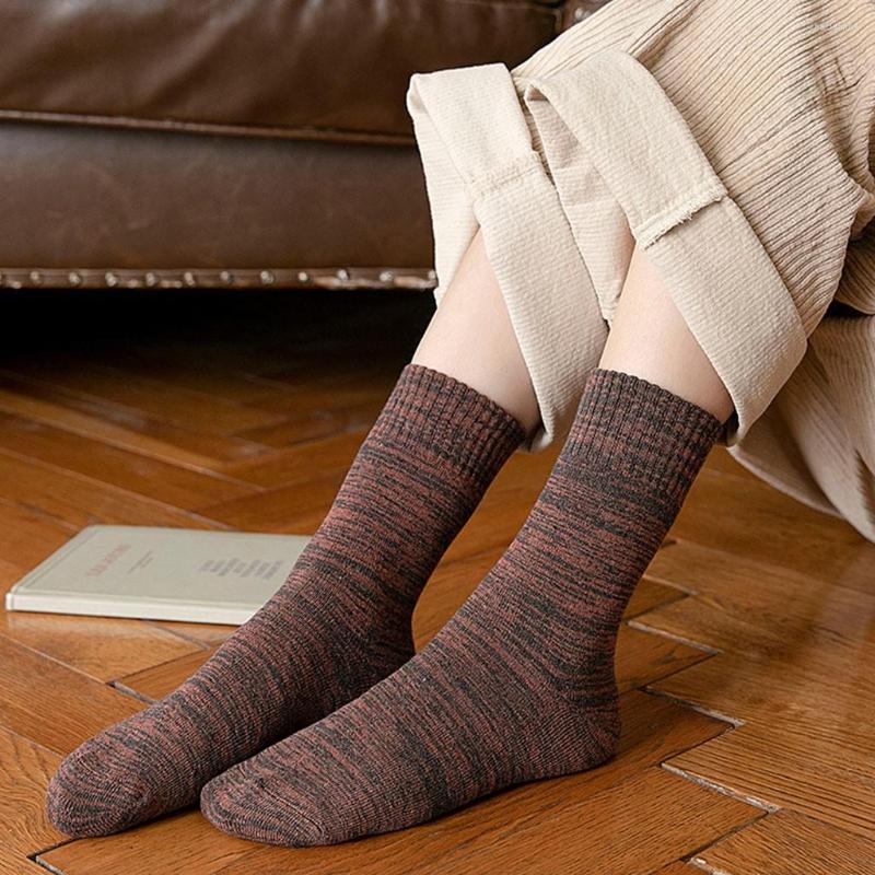 

Men's Socks Autumn Winter Casual Thick Warm Towel Velvet, Burgundy