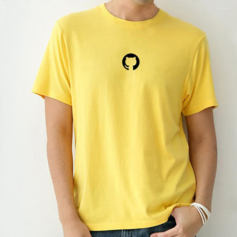 

Men's T Shirts Short Sleeve T-Shirt Programmer Tops Microsoft GitHub Cotton Loose Geek, Colour2