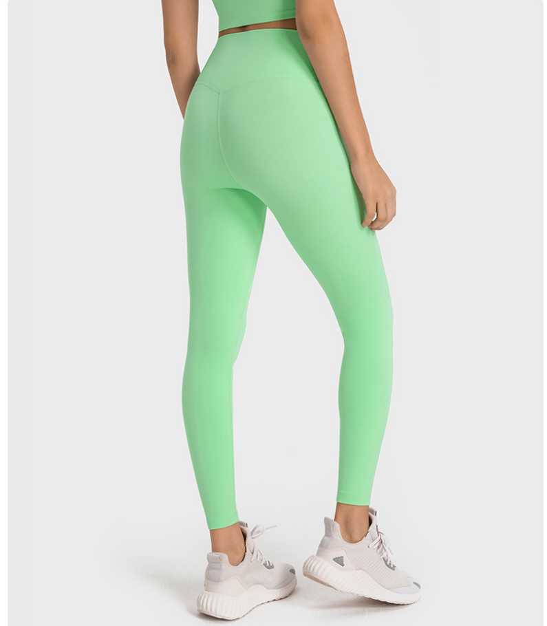 

lu-001 Yoga Pants High Waist Hip Lifting Sports Running Fitness Pants Female, Blue