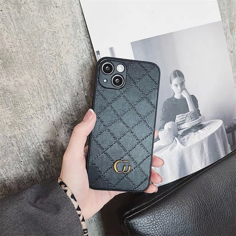 

Green Diamond Cell Phone Cases Fashion For IPhone 14 14pro Plus 13promax Case 12pro 11pro 12 11 Xr Xsmax Iphone X 7 8p Protective Cover New, Black