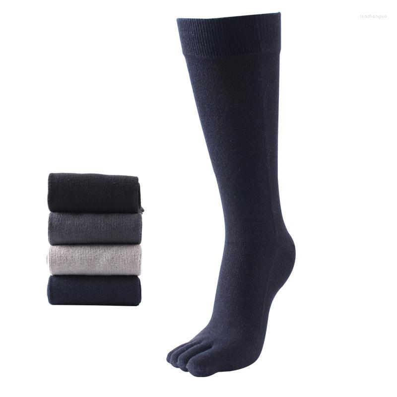 

Men's Socks Cycling Wear-resistant Five Toe Elastic Breathable Cotton Sox High Quality Crew Running Soccer Long, Dh