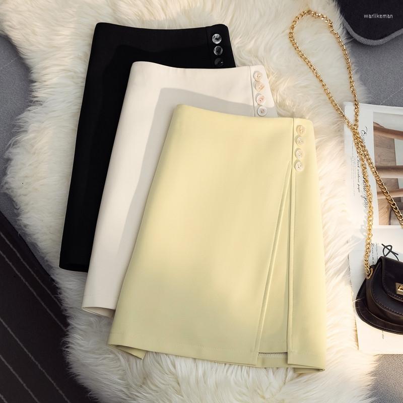 

Skirts Fashion Elegant Split Pink Skirt Women Spring High-Waist Bottoming Short Jupe Femme Office Sexy Bodycon Summer C8200, Black skirts