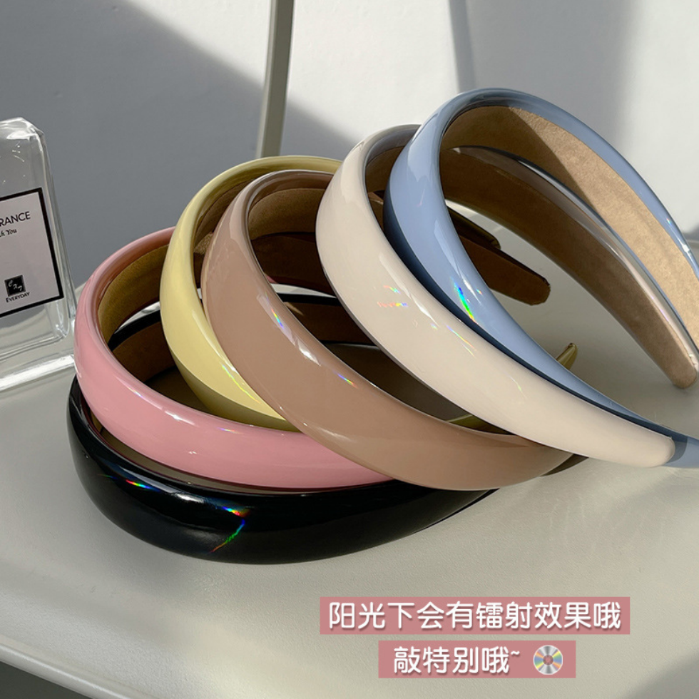 

Luxury Designer Headbands Women Solid Color Brand French Candy Hairband Fashion Spring Sport Wide Edge Turban Headwraps for Hat Accessories Versatile Gifts, Brown