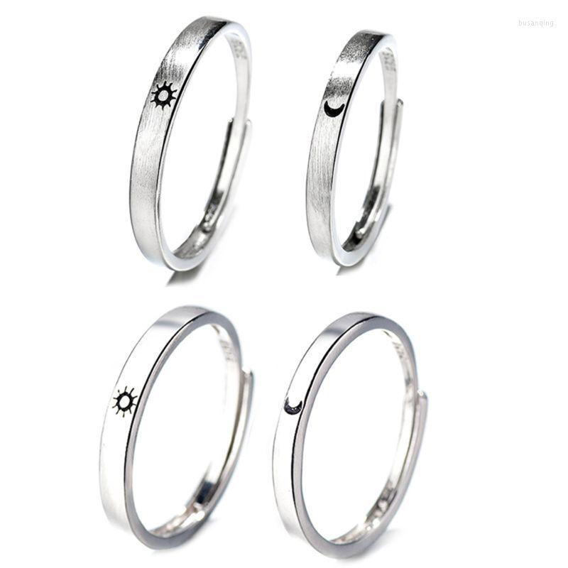 

Wedding Rings Sun And Moon Lover Couple Set Simple Fashion Men Women Ring Engagement Jewelry Gifts
