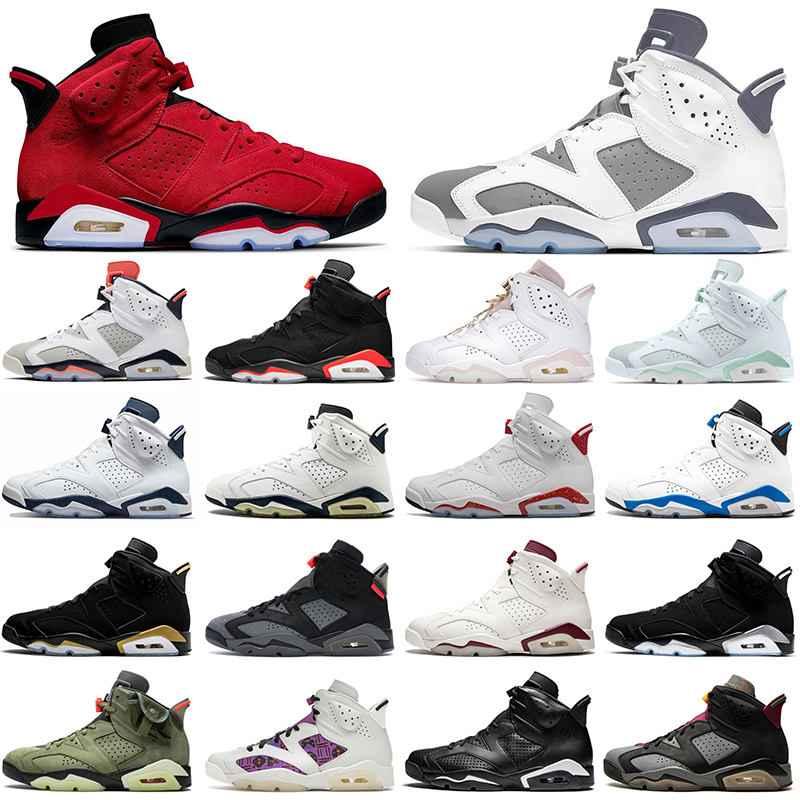 

Jumpman 6s 6 Basketball Shoes Mens Womens Sneaker Cool Grey Toro UNC Georgetown Black Infrared maroon Millennial Pink Mint Foam men women Sport Trainers, Hare