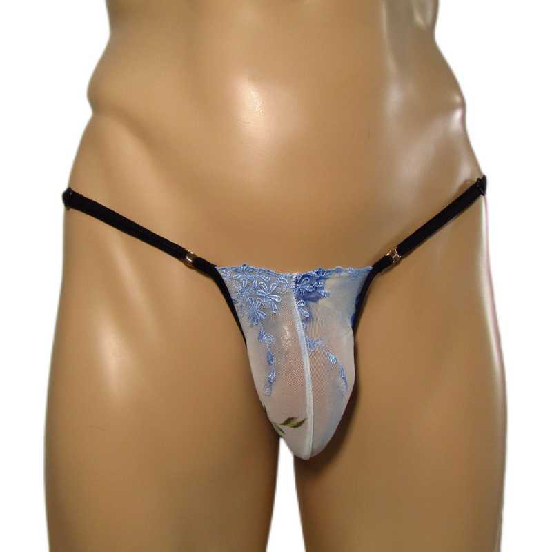 

Men's G Strings Candy Cherries Adjust Size Mens Lace Underwear Sissy Thongs Jockstrap Sexy Gay Ropa De Hombre 2022 Transparent Tanga, Blue