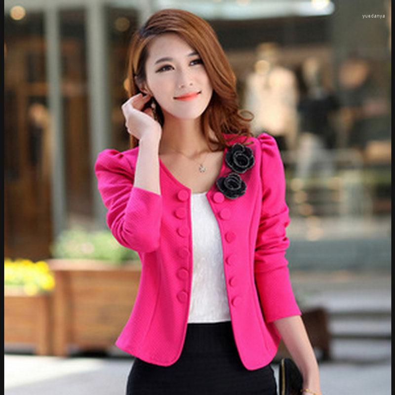 

Women' Suits Lady Short Suit Jacket Blazers Double Breasted Black White Pink Blazer Feminino Korean Clothing Slim 2022 Women' Fashion