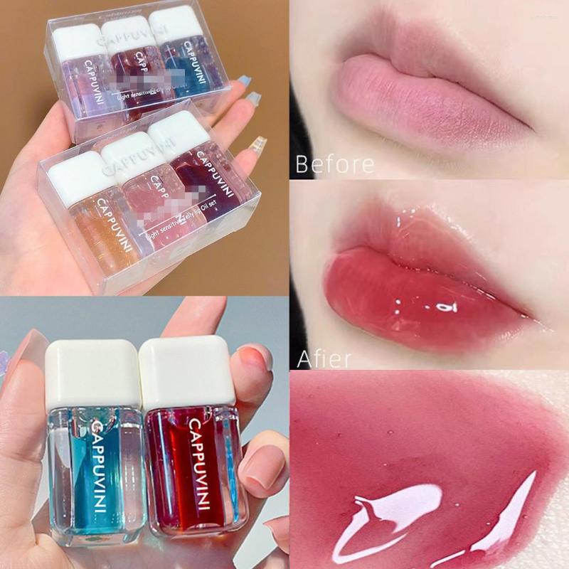

Lip Gloss 2022 Summer Square Oil Water Light Feeling Makeup Transparent Moisturizing Jelly Natural High Care, Y03 peach jam
