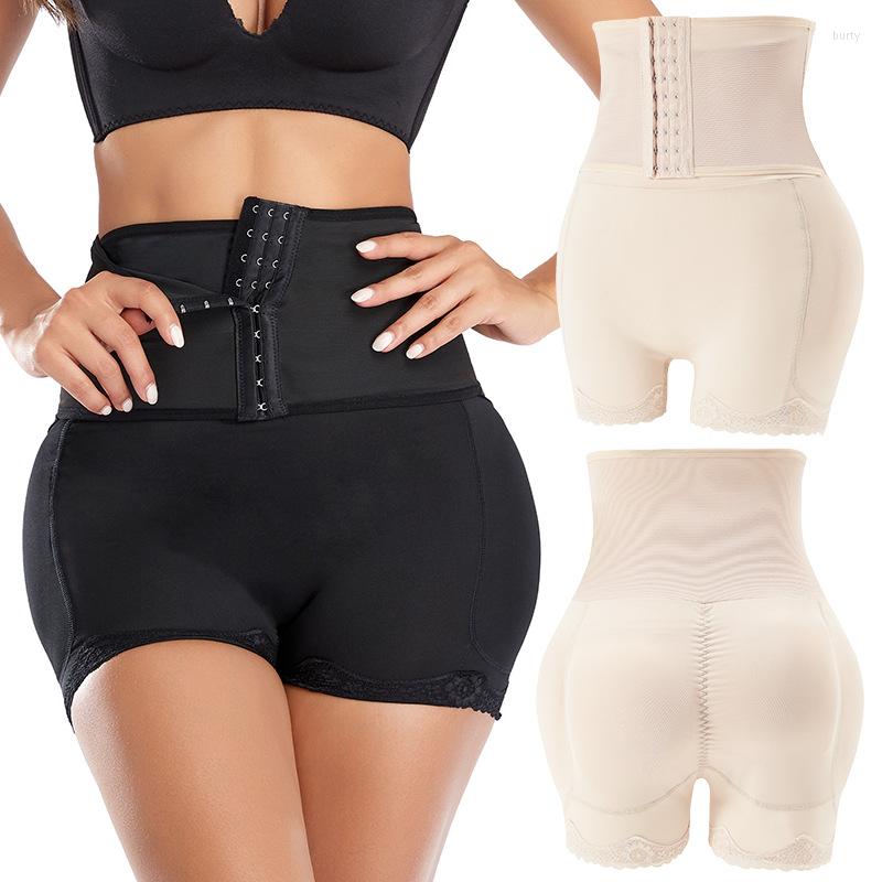 

Women' Shapers Slimming Body Shaper Lace Panties Women High Waist Trainer Underwear Tummy Control Corset BuLifter Padded Modeling Shapewear, Black