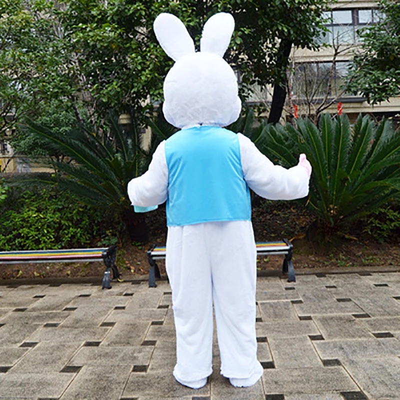

Easter Bunny Mascot Costume Animation Rabbit Birthday Party, As pic