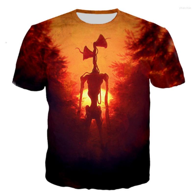 

Men's T Shirts Summer Siren Head T-shirt Printed Harajuku Style Street Children's Casual Clothing Top Men And Women 3D Collar, At100945s