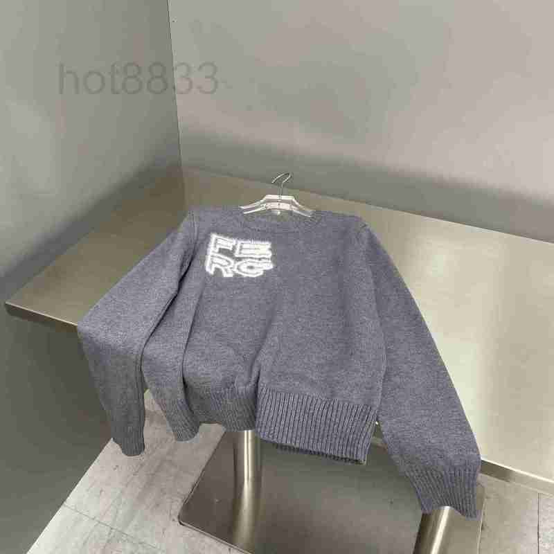 

Women' Sweaters Designer Autumn winter new embroidery warm thick soft glutinous lazy casual loose women' sweater 70N5, Gray