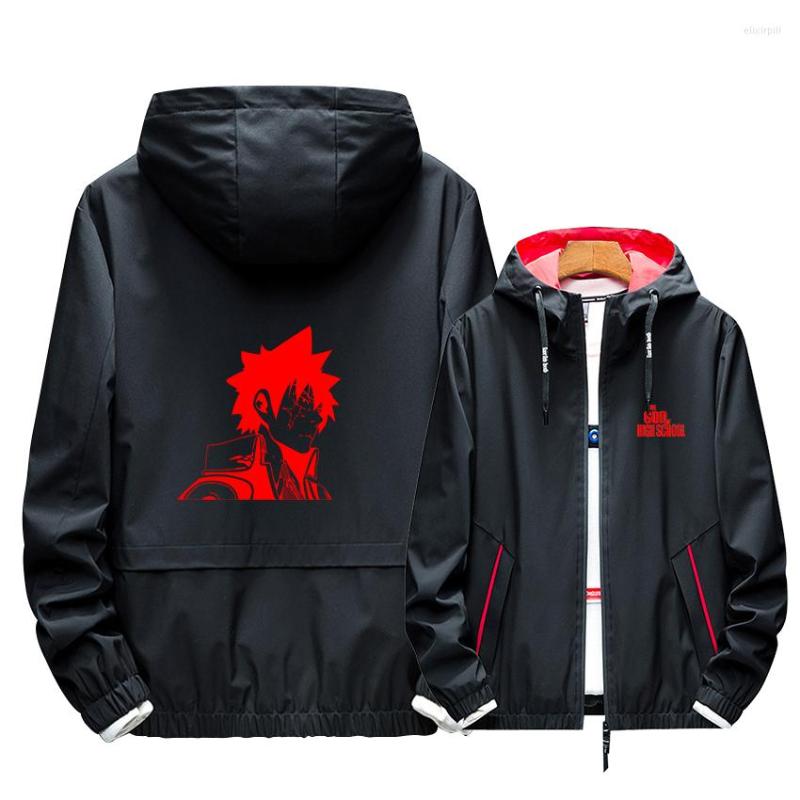 

Men' Hoodies The God Of High School Cosplay Hoodie Luminous Print Black Red Zipper Hooded Winter Warm Coat Tooling Thick Jacket Cotton, 02