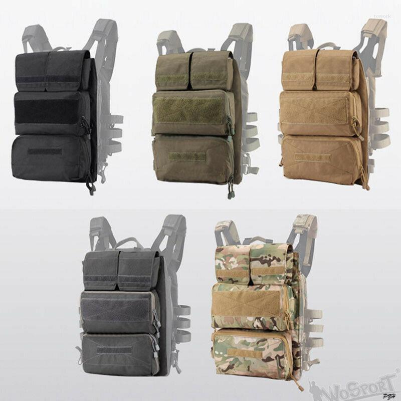 

Waist Support Wosport Tactical Zipper Panel Bag Back Pack For Jpc2.0 Vest, Od