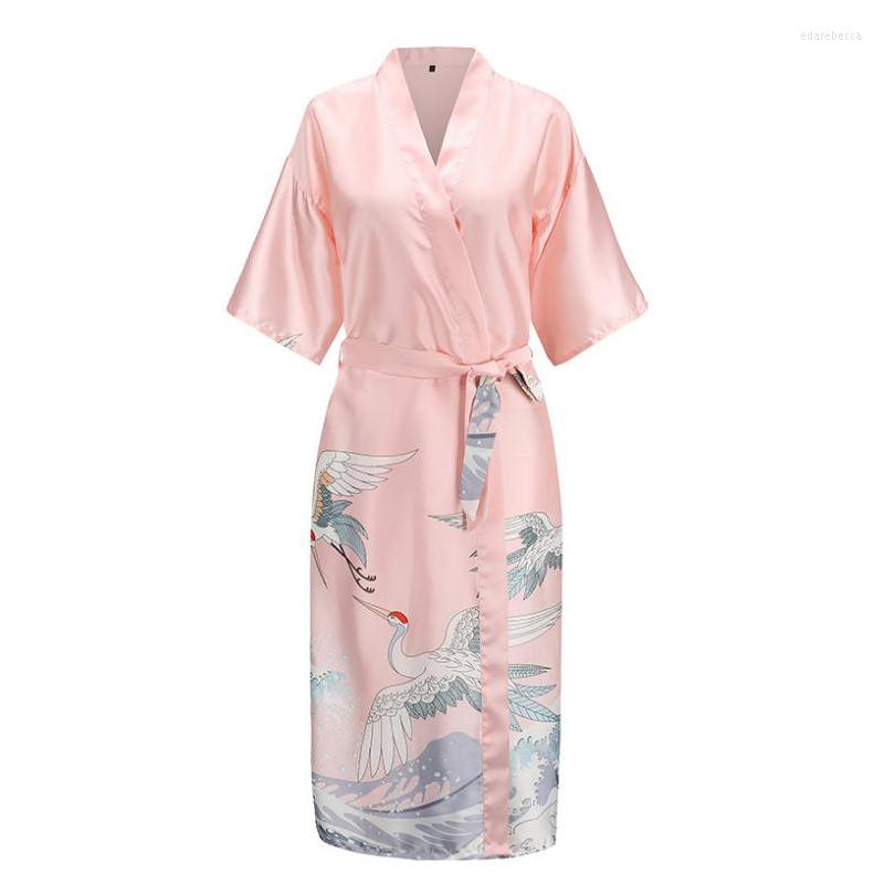 

Women's Sleepwear Summer Women's Silk Nightgown Bride's Wedding Dressing Gown Cardigan Sexy Bathrobe Silky Short Sleeve, Navyblue