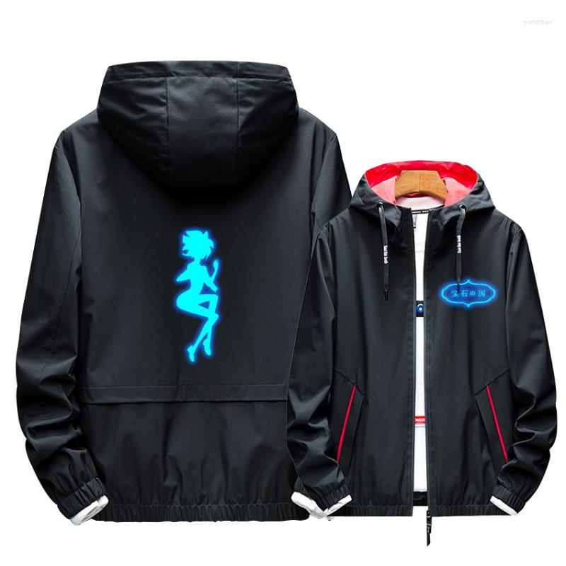 

Men's Hoodies Cool Loose Hoodie Land Of The Lustrous Cosplay Role Padparadscha Fashion Noctilucent Print Zipper Casual Jacket, 28