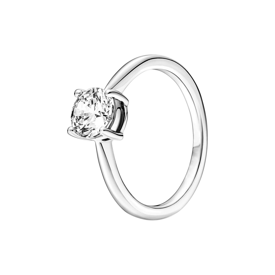 

CZ Diamond Sparkling Solitaire Ring for Pandora Authentic Sterling Silver Wedding Jewelry For Women Girlfriend Engagement Designer Rings with Original Box