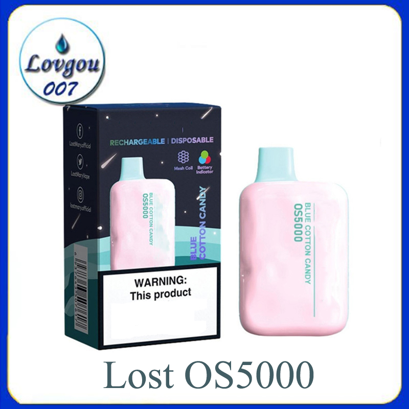 

Lost OS5000 Electronic Cigarette Vape Pen Disposables 14ml With 650mah Rechargeable Battery Type C Mesh Coil 13 Flavors Available