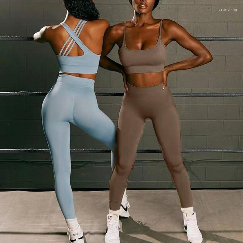 

Active Sets Order Separately Seamless Women Yoga Set Workout Sportswear Gym Clothing Fitness Bra High Waist Leggings Push Up Sports Suits, Khaki bra 1