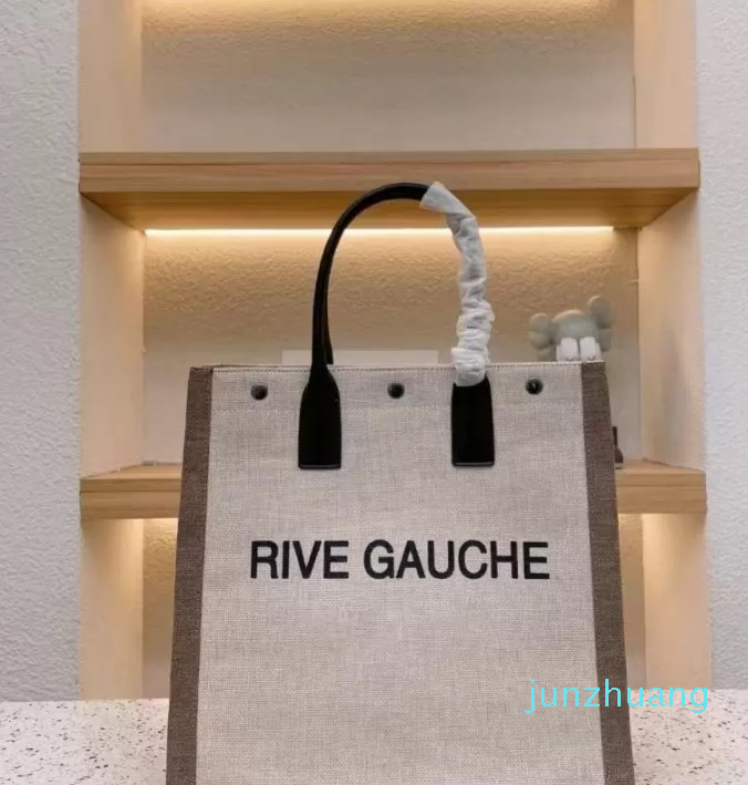 

2023 Fashion Women handbag Rive Gauche Tote shopping bag Women handbags top linen Large Beach bags Designer travel Crossbody Shoulder satchel Wallet Totes