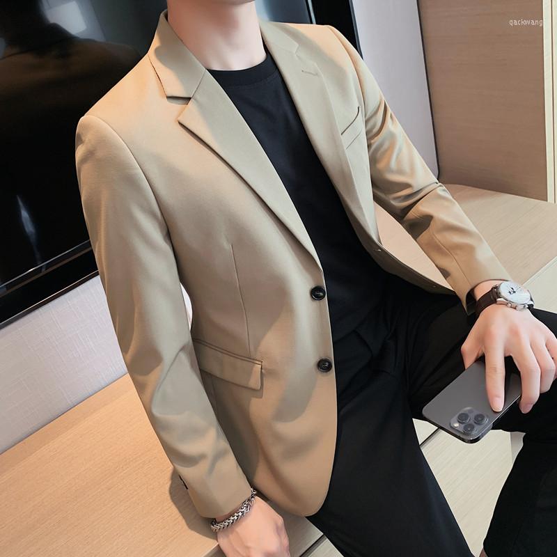 

Men's Suits 2022 High Quality Men's Suit Coat Fashion Casual Blazers Men Top Male Solid Business Mens Coats And Jackets S-4xl, Malachite green