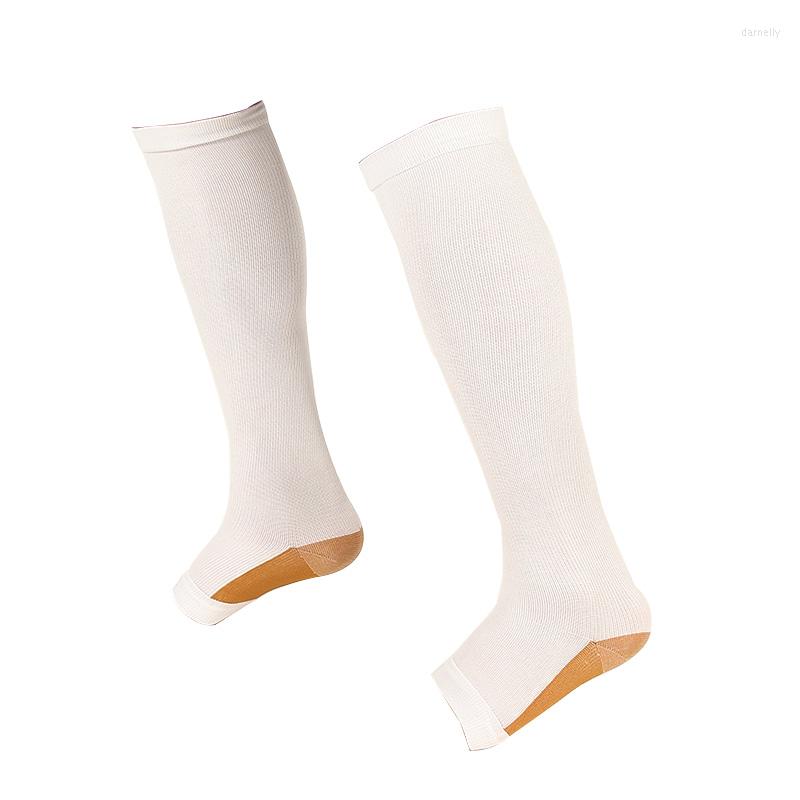 

Men's Socks Men Compression Stockings Open Toe Knee High Support Comfortable